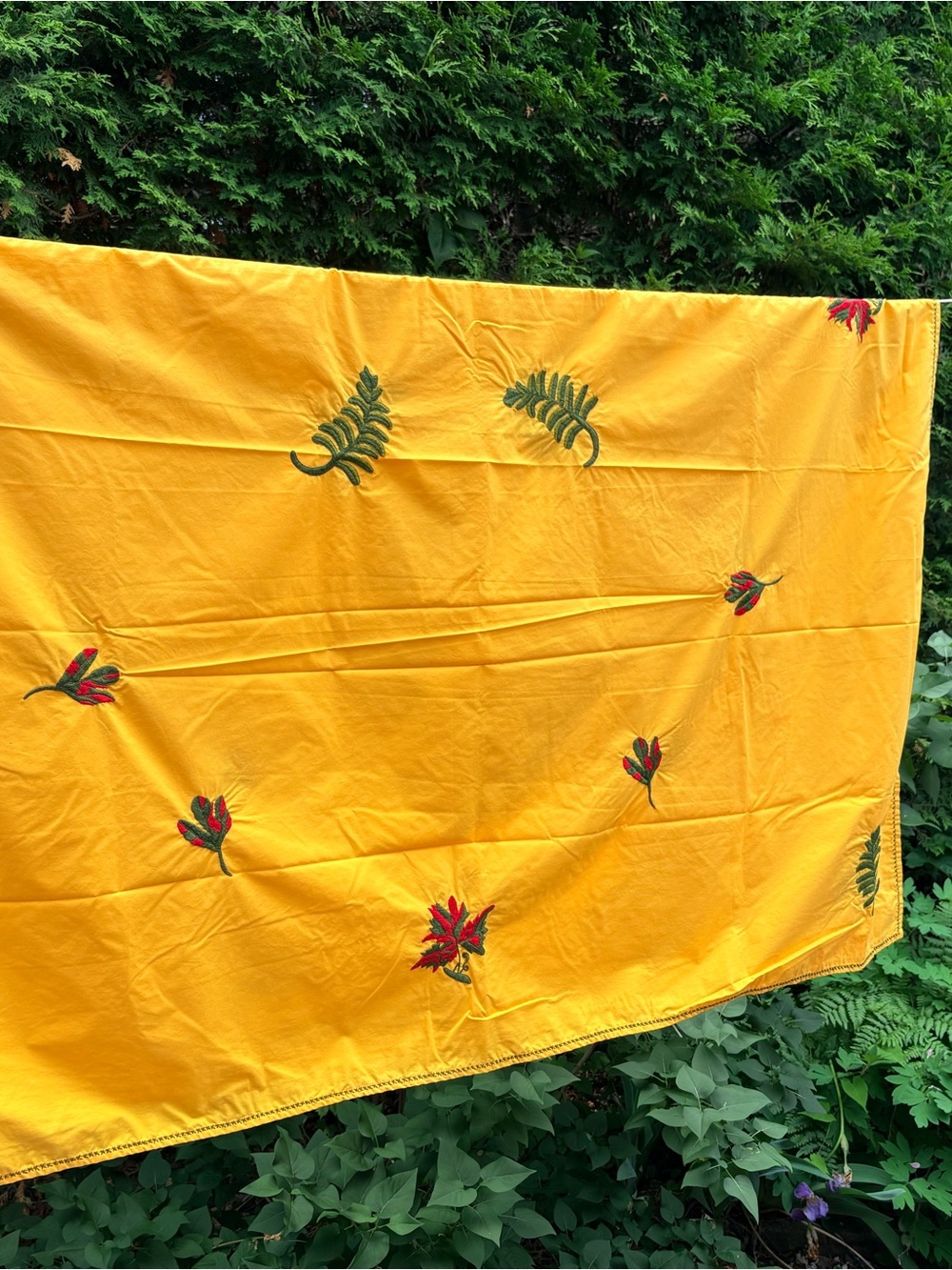 Embroidered Tablecloth - Handmade